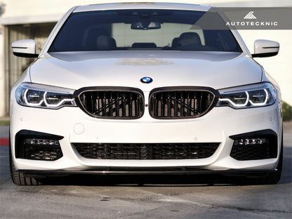 AutoTecknic Dry Carbon Fiber Front Grille Covers - G30 5-Series - Graveyard Performance