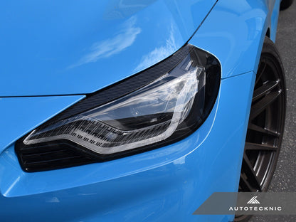 AutoTecknic Carbon Fiber Headlight Trim Set - G87 M2 - Graveyard Performance