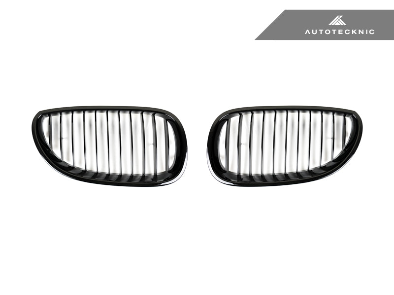 AutoTecknic Gloss Black Front Grille Set - E60 5-Series | M5 - Graveyard Performance