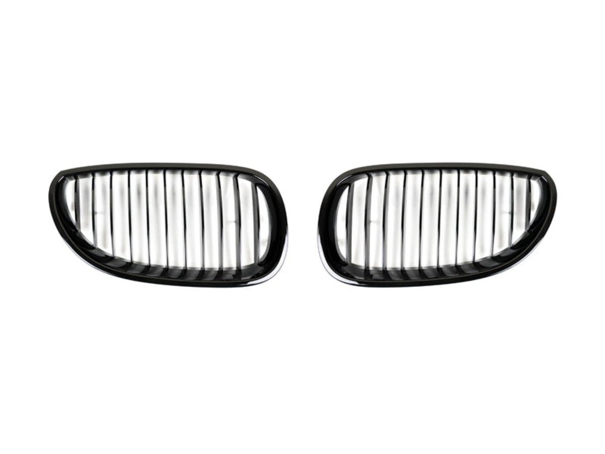 AutoTecknic Gloss Black Front Grille Set - E60 5-Series | M5 - Graveyard Performance