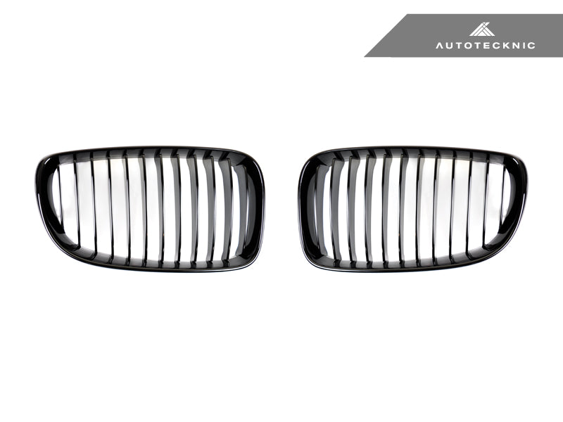 AutoTecknic Gloss Black Front Grille Set - E82 1-Series & 1M - Graveyard Performance