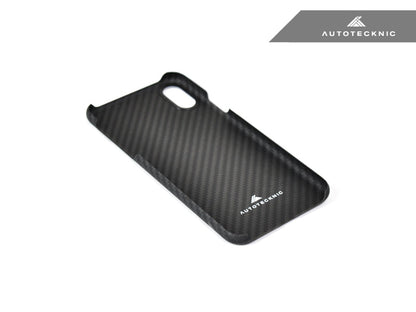 AutoTecknic Dry Carbon iPhone Cover - iPhone XS - Matte Finish - Graveyard Performance