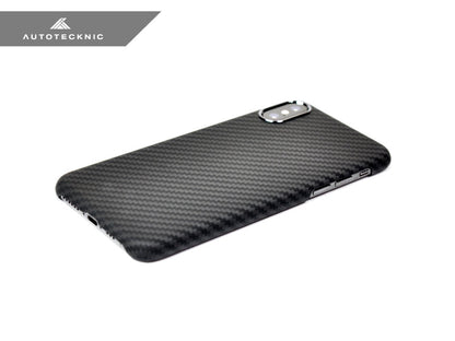 AutoTecknic Dry Carbon iPhone Cover - iPhone XS MAX - Matte Finish - Graveyard Performance