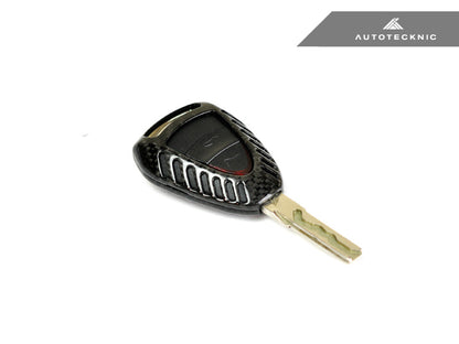 AutoTecknic Replacement Carbon Fiber Remote Key Case - Porsche 997.2 911 Models & 987 Cayman & Boxster - Graveyard Performance