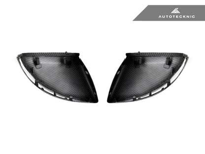 AutoTecknic Replacement Version II Dry Carbon Mirror Covers - Mercedes-Benz W205 C-Class - Graveyard Performance