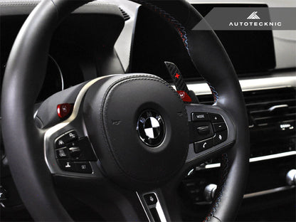 AutoTecknic Dry Carbon Battle Version Shift Paddles - G05 X5 | G06 X6 | G07 X7 - Graveyard Performance