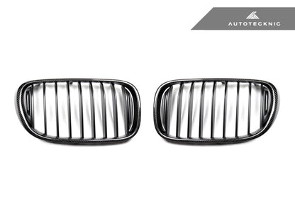 AutoTecknic Carbon Fiber Front Grille Set - G11/ G12 7-Series Pre-LCI (16-19) - Graveyard Performance