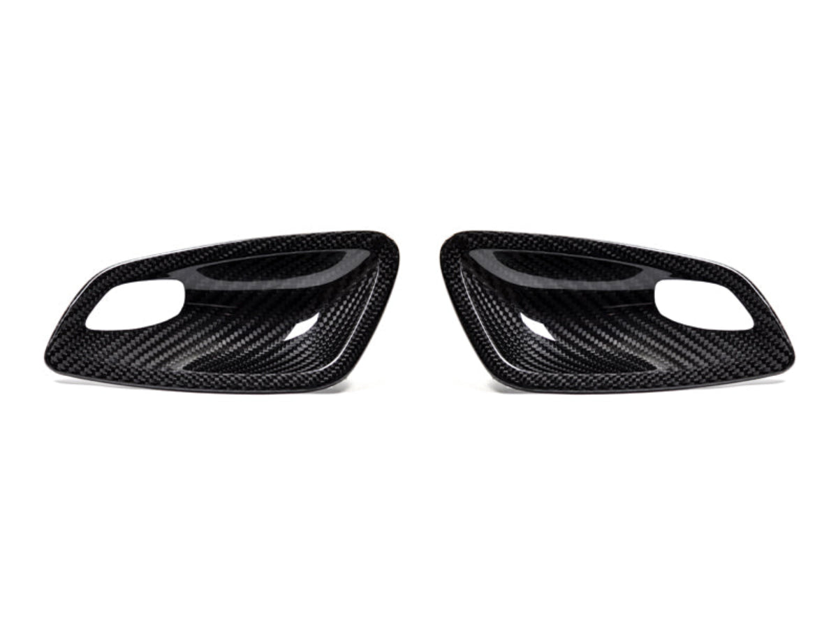 AutoTecknic Dry Carbon Interior Door Handle Trim Set - E82 1M | 1-Series - Graveyard Performance