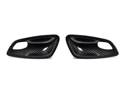 AutoTecknic Dry Carbon Interior Door Handle Trim Set - E82 1M | 1-Series - Graveyard Performance