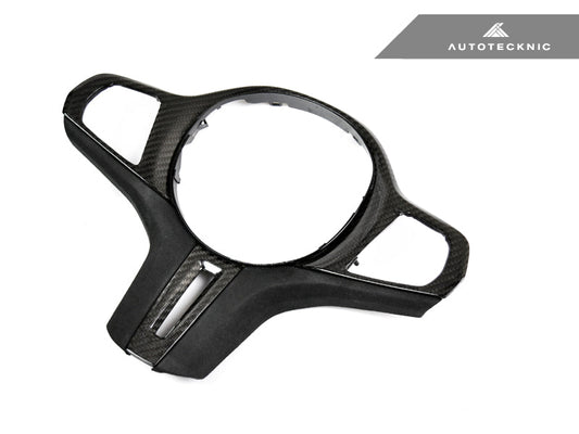 AutoTecknic Carbon Alcantara Steering Wheel Trim - F95 X5M | F96 X6M