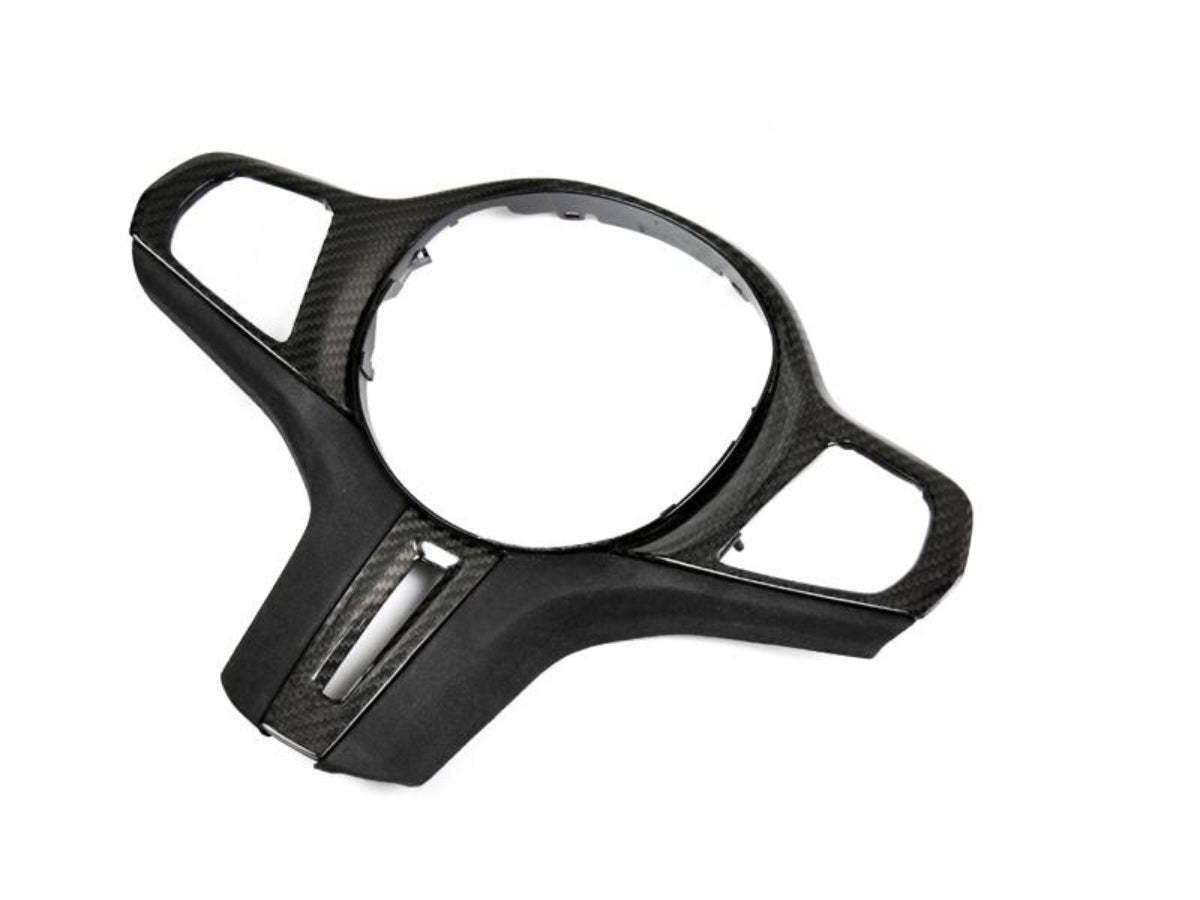 AutoTecknic Carbon Alcantara Steering Wheel Trim - F40 1-Series