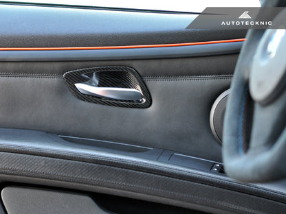 AutoTecknic Dry Carbon Interior Door Handle Trims - E92 3-Series & M3 | E93 3-Series & M3 - Graveyard Performance