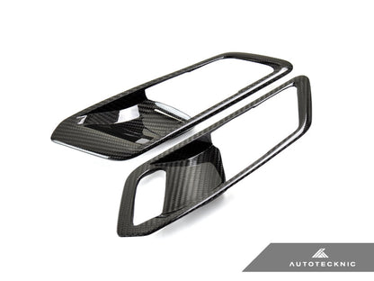 AutoTecknic Dry Carbon Interior Door Handle Trim Set - G80 M3 - Graveyard Performance