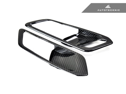 AutoTecknic Dry Carbon Interior Door Handle Trim Set - G80 M3 - Graveyard Performance