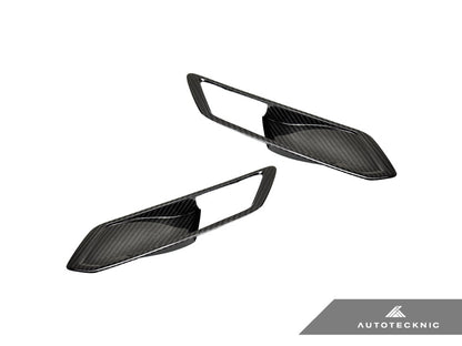 AutoTecknic Dry Carbon Interior Door Handle Trim Set - G80 M3 - Graveyard Performance