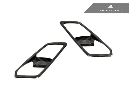 AutoTecknic Dry Carbon Interior Door Handle Trim Set - G80 M3 - Graveyard Performance