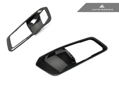 AutoTecknic Dry Carbon Interior Door Handle Trim Set - G80 M3 - Graveyard Performance