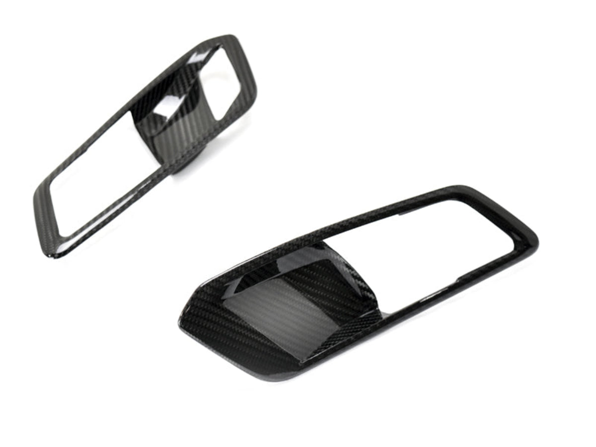 AutoTecknic Dry Carbon Interior Door Handle Trim Set - G20 3-Series - Graveyard Performance