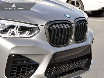 AutoTecknic Replacement Dry Carbon Grille Surround Set - F97 X3M | F98 X4M - Graveyard Performance