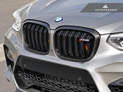 AutoTecknic Replacement Dry Carbon Grille Surround Set - F97 X3M | F98 X4M - Graveyard Performance