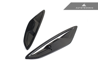 AutoTecknic Dry Carbon Fiber Fender Trim Set - G14/ G15/ G16 8-Series - Graveyard Performance