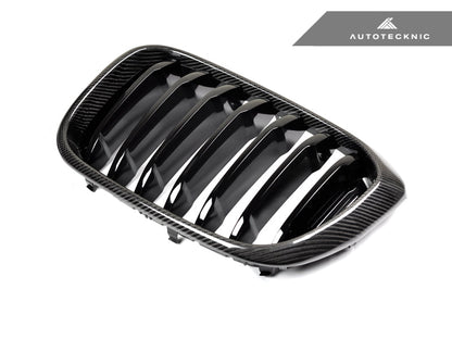 AutoTecknic Replacement Carbon Fiber Front Grille Set - G01 X3 | G02 X4 Pre-LCI - Graveyard Performance