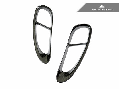 AutoTecknic Dry Carbon Side Vent Covers - Porsche 718 Cayman | Boxster - Graveyard Performance