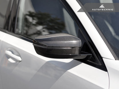 AutoTecknic Replacement Version II Dry Carbon Mirror Covers - G30 5-Series | G32 6-Series GT | G11 7-Series - Graveyard Performance