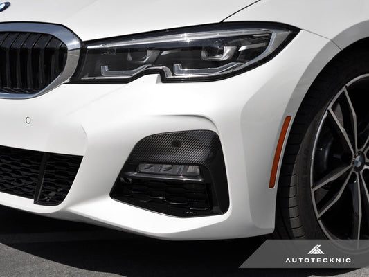 AutoTecknic Dry Carbon Front Bumper Trim - G20 330I M-Sport