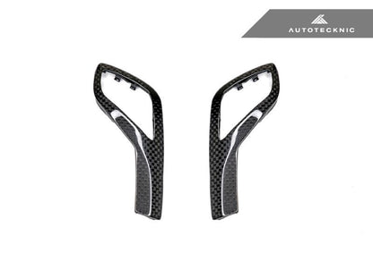 AutoTecknic Carbon Fiber Gear Selector Side Trims - G42 2-Series Coupe - Graveyard Performance