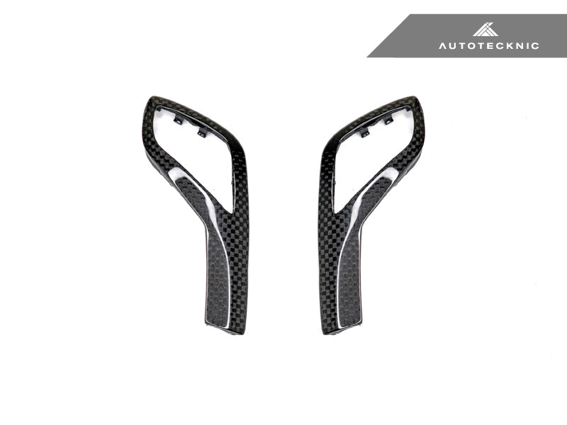 AutoTecknic Carbon Fiber Gear Selector Side Trims - G22 4-Series - Graveyard Performance