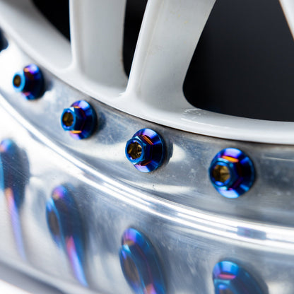 M7 × 32mm Titanium 3-Piece Wheel Assembly Hardware
