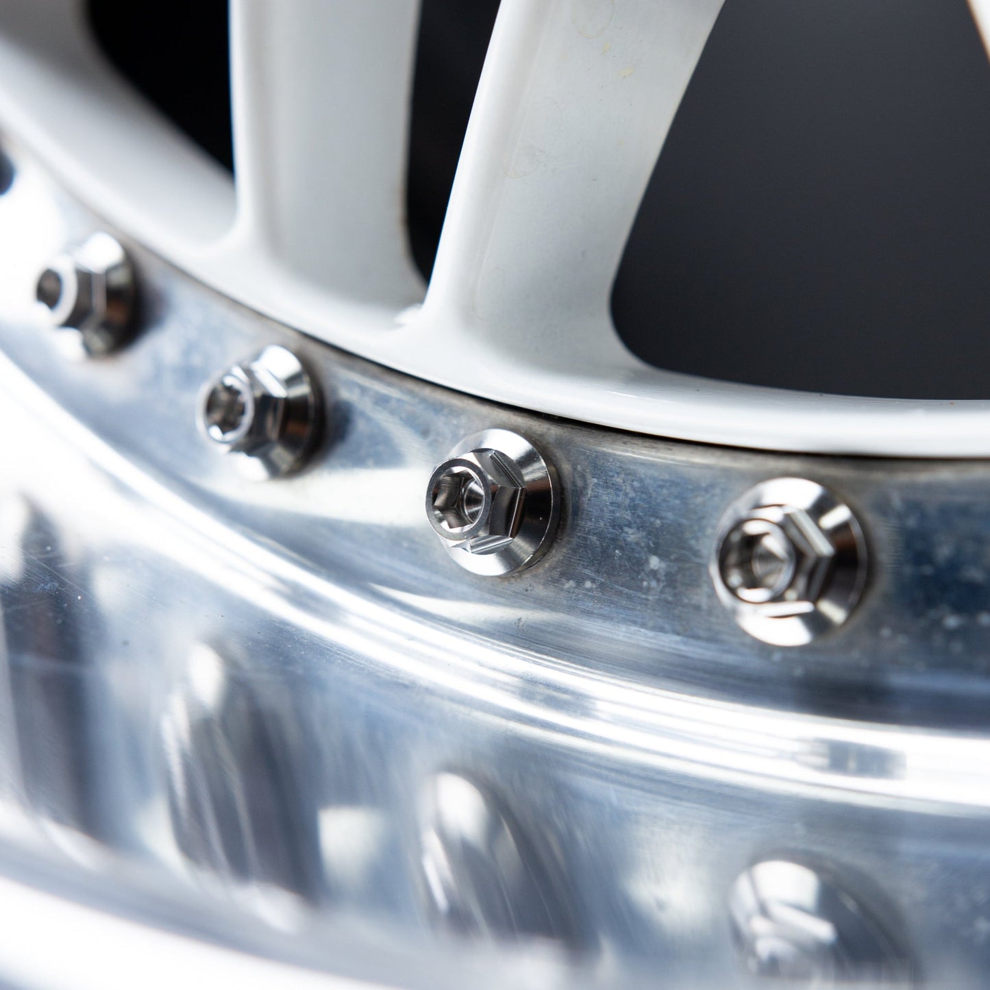 M8 × 32mm Titanium 3-Piece Wheel Assembly Hardware - Graveyard Performance
