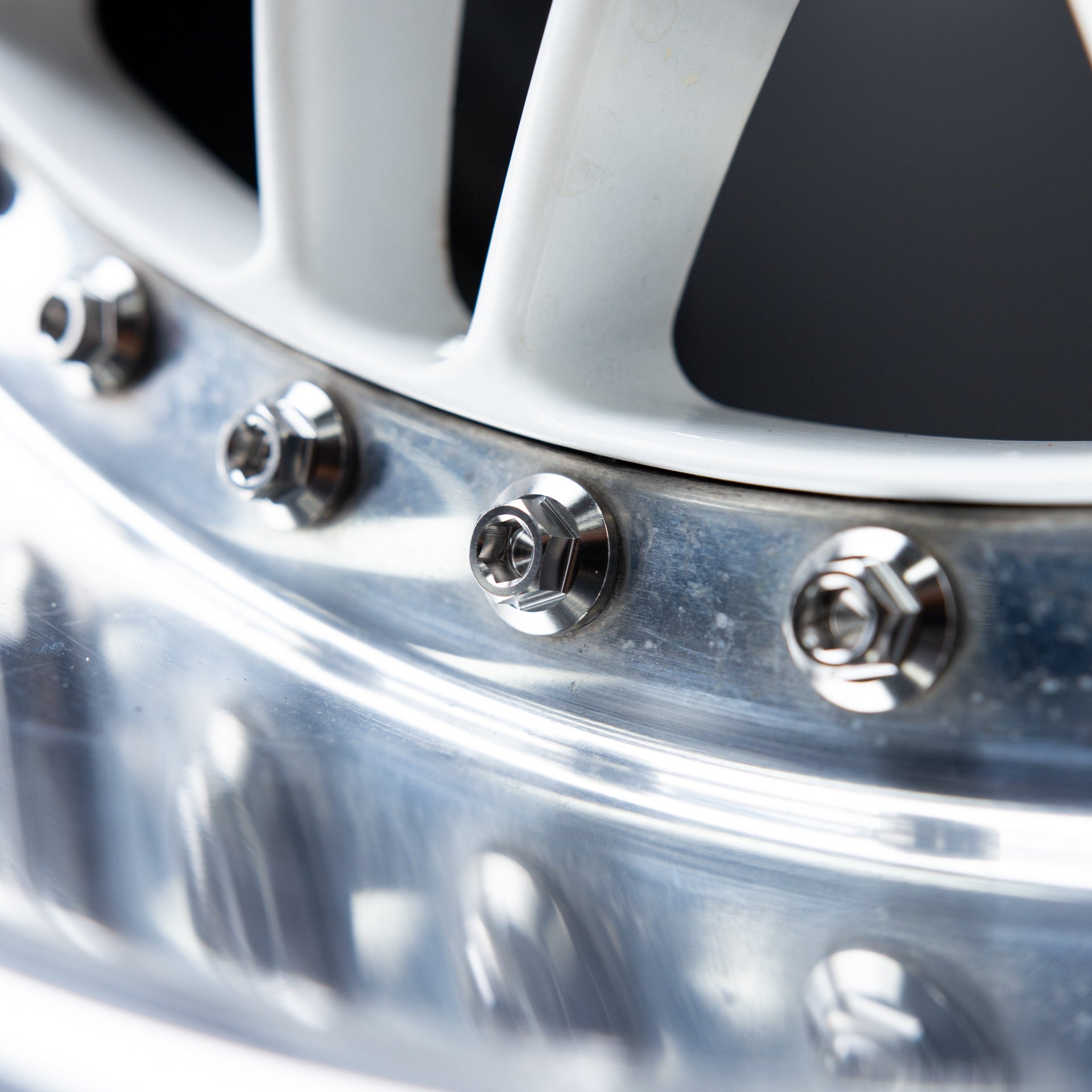 M8 × 32mm Titanium 3-Piece Wheel Assembly Hardware - Graveyard Performance