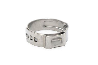 HPS 304 Stainless Steel Ear Hose Clamps, Effective Range 40.8mm - 44mm, 100pcs pack