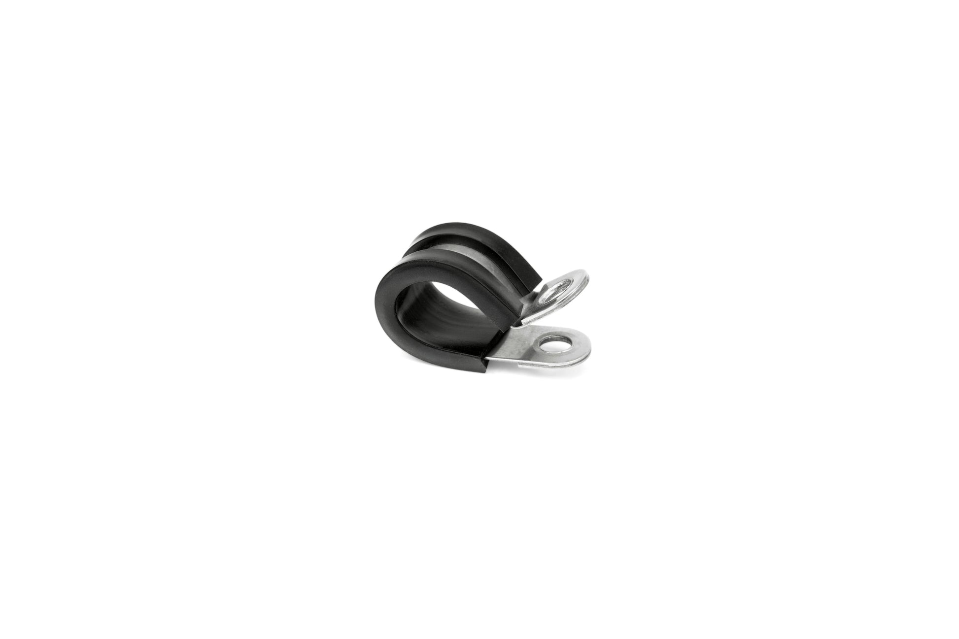 HPS 5/16 inch 8mm ID Stainless Steel Cushion Loop Clamp for Tube Wire and Hose Black Rubber EPDM