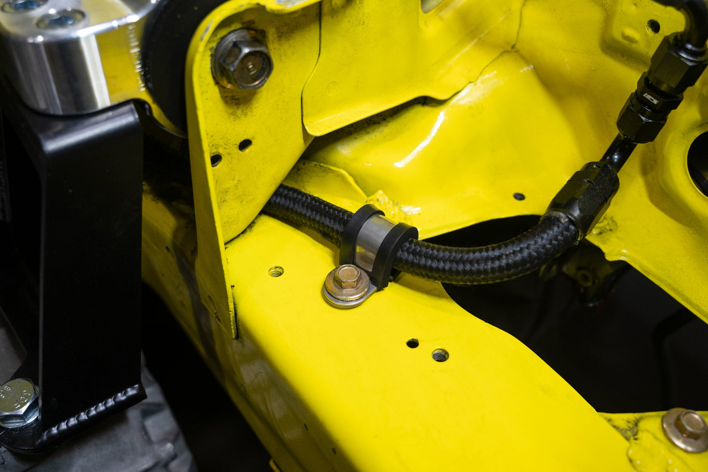 HPS 1-1/2" (38mm) ID Stainless Steel Cushion Loop Clamp for Tube, Wire and Hose, Black Rubber EPDM