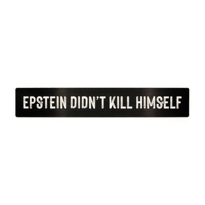 Billetworkz "Epstein..." License Plate Delete - Graveyard Performance