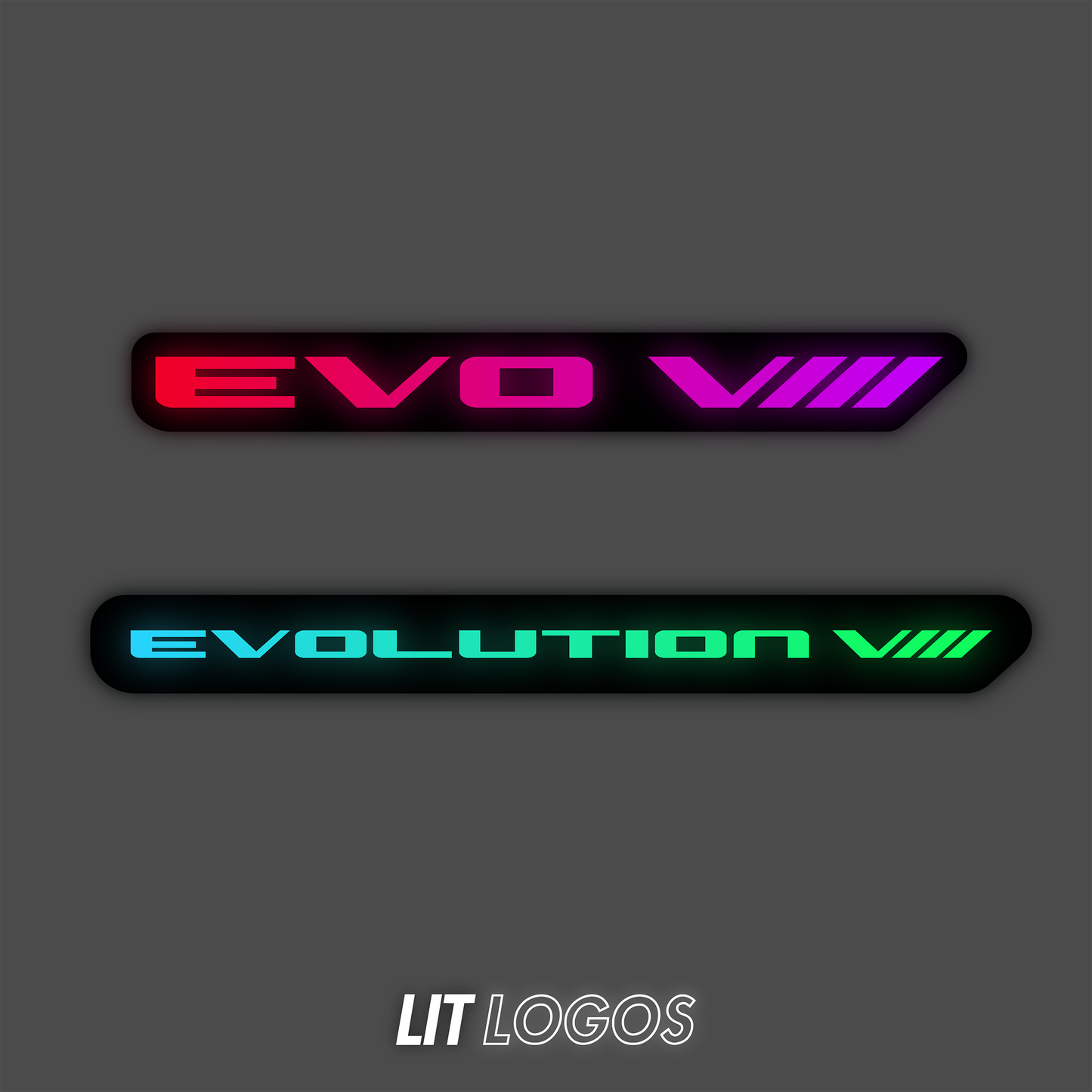 Lit Logos Evo 8 Grill Badge | 2003-2005 Evolution 8 - Graveyard Performance