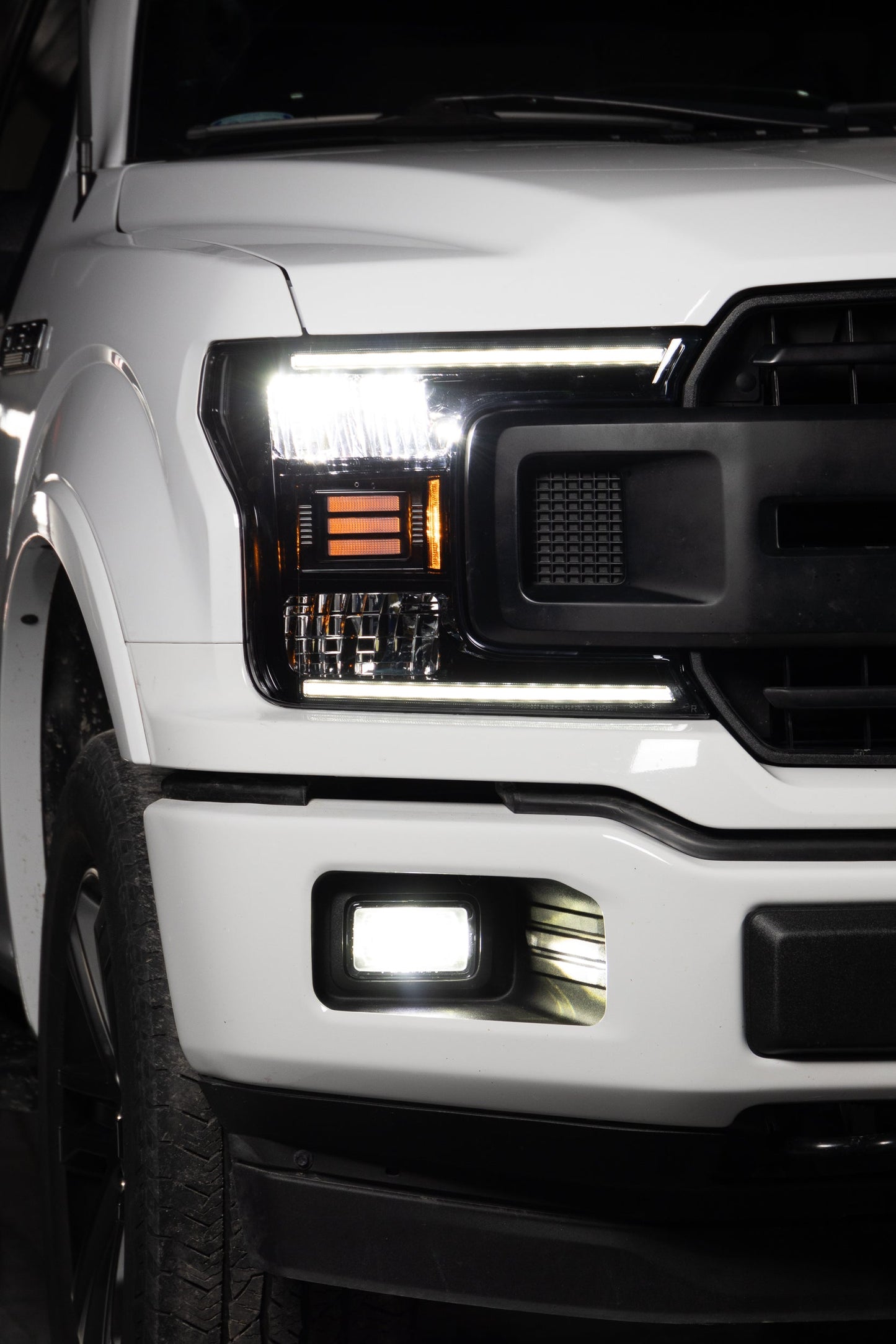 OLM Select Line LED Fog Lights (Chrome) - 15-20 Ford F150 17-22 F250/F350 - Graveyard Performance