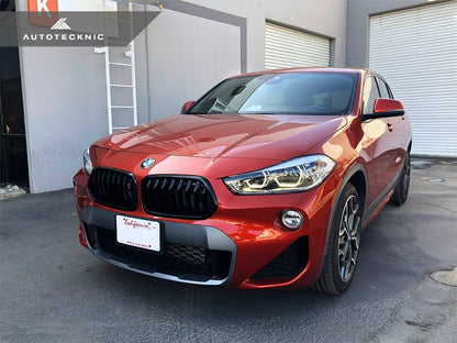 AutoTecknic Gloss Black Front Grille Set - F39 X2 - Graveyard Performance