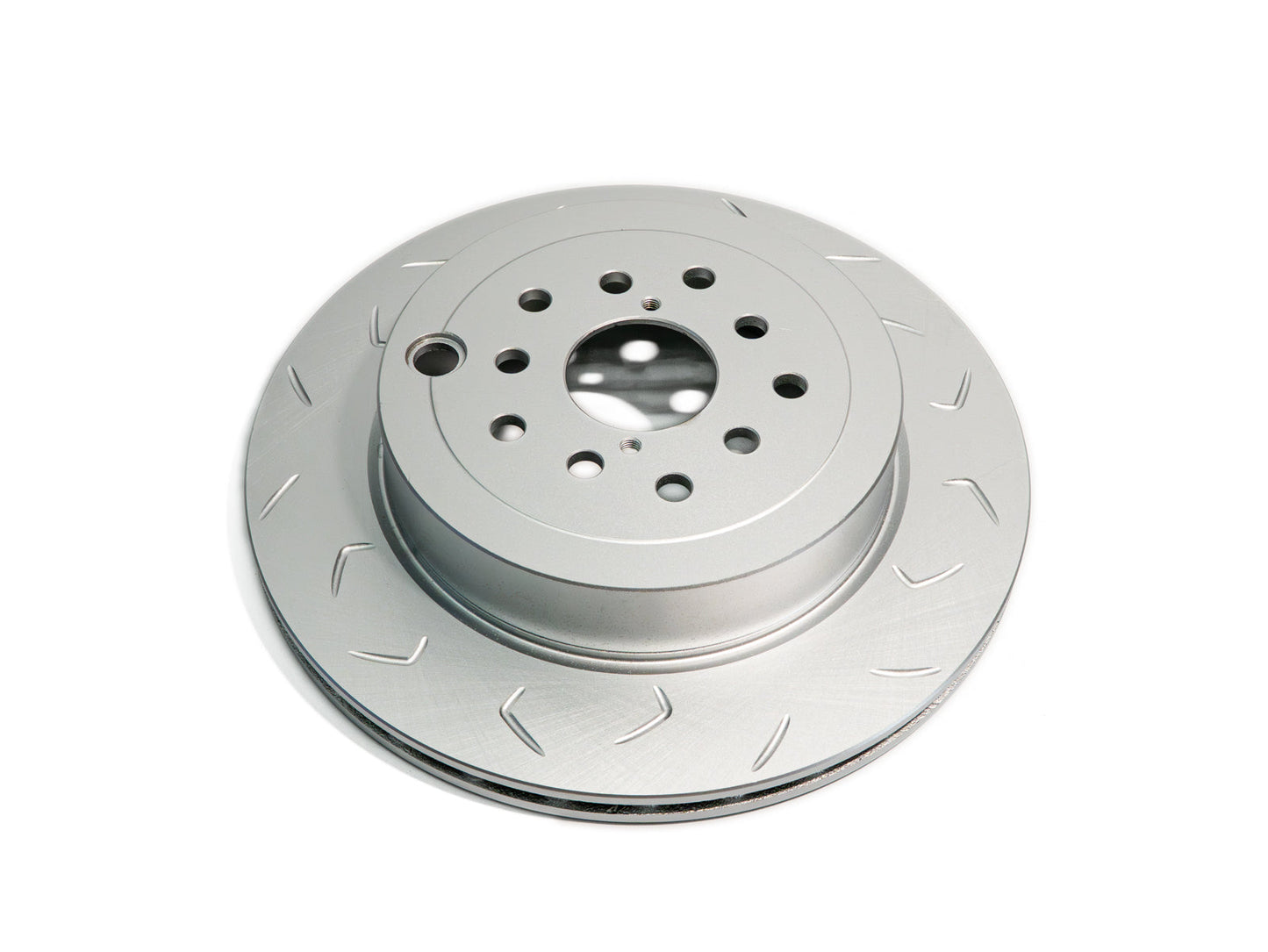 FactionFab Slotted Rear Rotor V2 Dual Drilled 5x100/114 Subaru STI 2008-2017