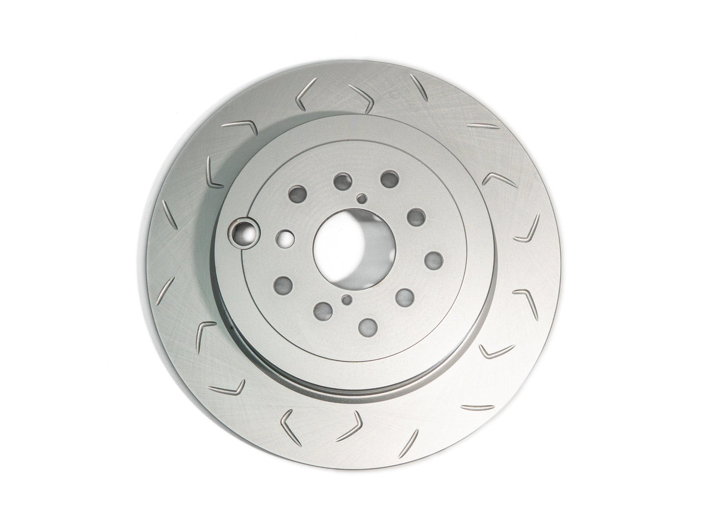 FactionFab Slotted Rear Rotor V2 Dual Drilled 5x100/114 Subaru STI 2008-2017