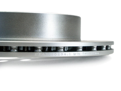 FactionFab Slotted Rear Rotor V2 Dual Drilled 5x100/114 Subaru STI 2008-2017