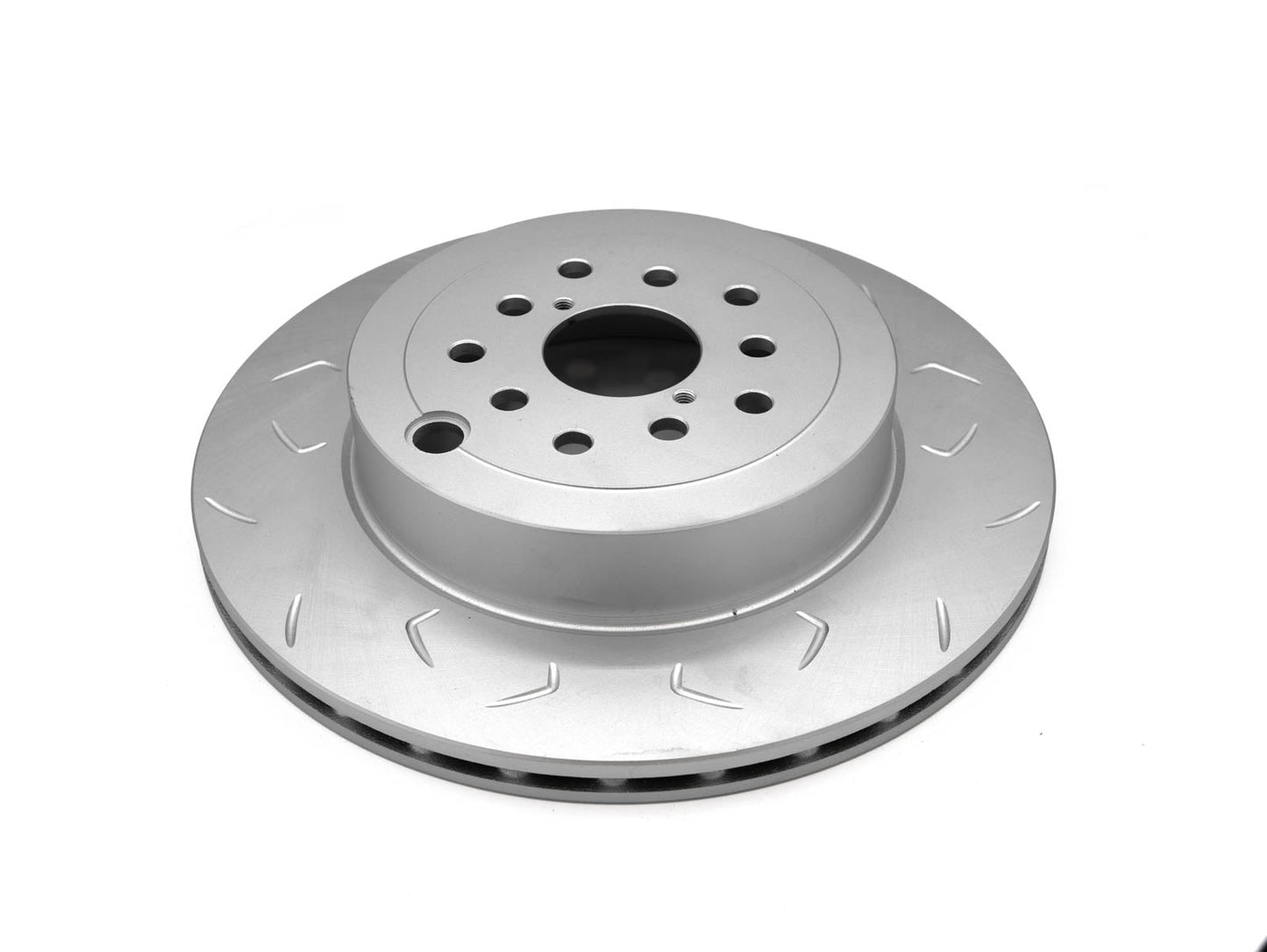 FactionFab Slotted Rear Rotor V2 Dual Drilled 5x100/114 Subaru STI 2018-2021