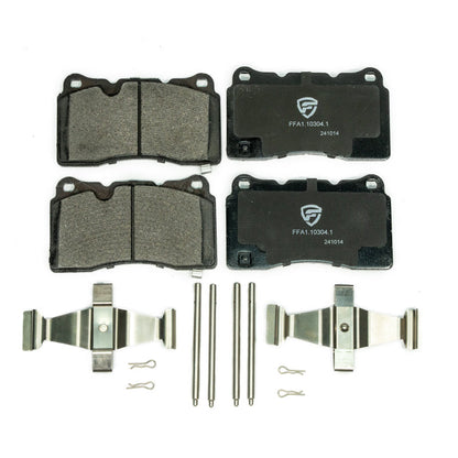 FactionFab V2 Brake Pads - 2004-17 Subaru STI - Front - Graveyard Performance