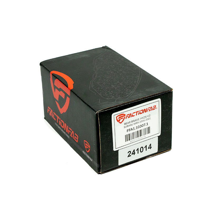 FactionFab V2 Brake Pads - 2008-21 Subaru WRX - Rear - Graveyard Performance