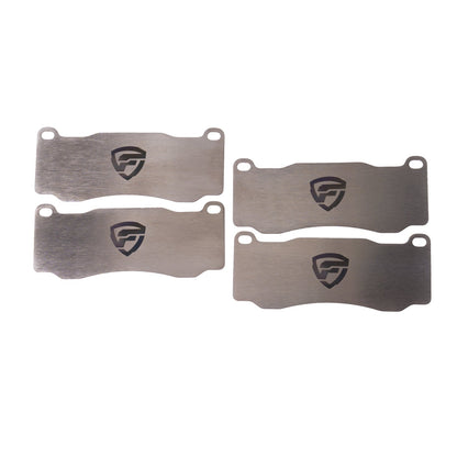 FactionFab Titanium Front Brake Shim Set Subaru STI 2018-2021 Brembo - Graveyard Performance