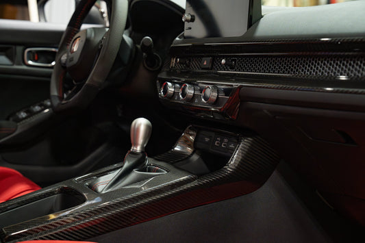 OLM LE Carbon Fiber Interior Dash Cover (2pc) - 2022+ FL Honda Civic  / FL5 Type R - Graveyard Performance