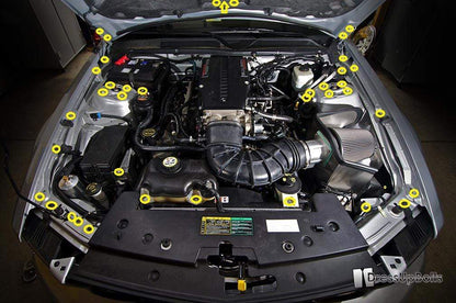 Stage 2 Titanium Hardware Engine Bay Kit - Ford Mustang (2005-2009) - Graveyard Performance